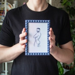 HOLOGRAFICZNY MINI PLAKAT - BUBBLE BUTT