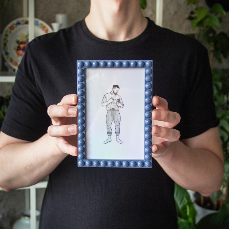 HOLOGRAFICZNY MINI PLAKAT - LEGS