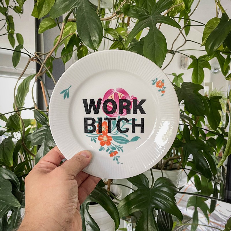 KINKY PLATE - WORK BITCH