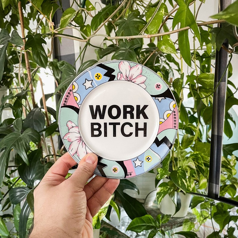 KINKY PLATE - WORK BITCH