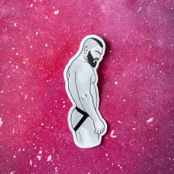 KINKY STICKER - BEARDED MAN