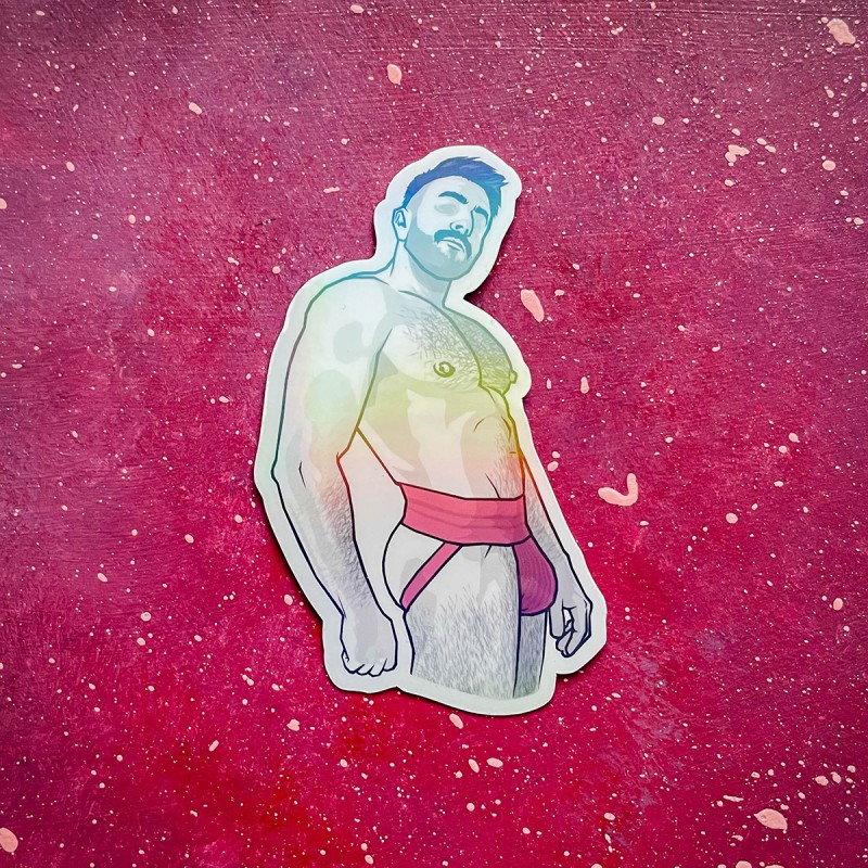 KINKY STICKER - PINK JOCKSTRAPS