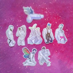 KINKY STICKERS - ZESTAW 8 NAKLEJEK