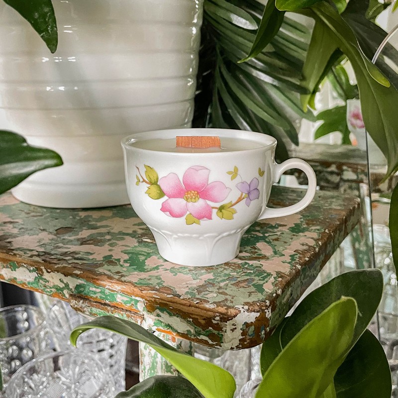 GERANIUM, RÓŻA I MIĘTA - ŚWIECA SOJOWA