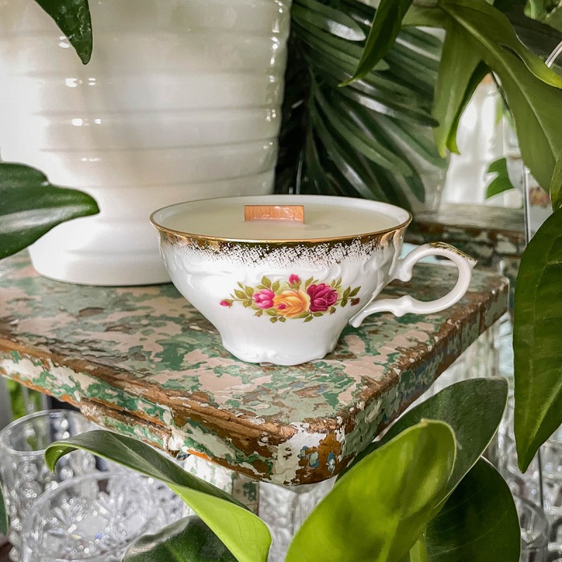 BURBON, WANILIA I ORZECHY - ŚWIECA SOJOWA