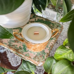 SKÓRA, KARDAMON I OUD - ŚWIECA SOJOWA