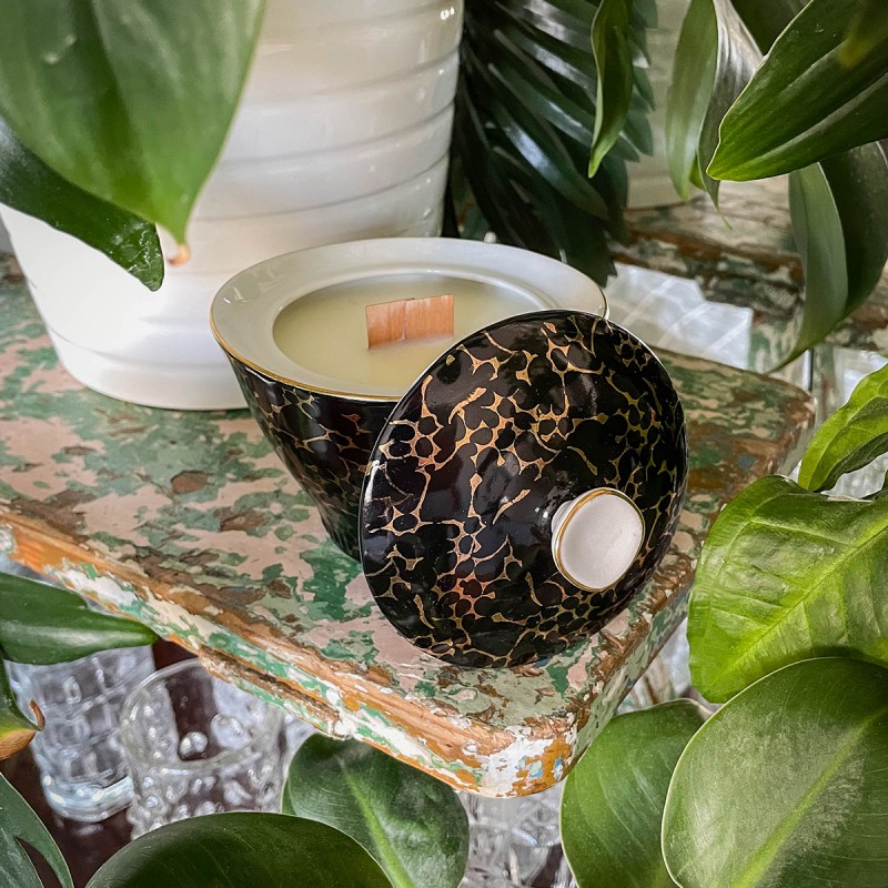 CZARNY BURSZTYN - ŚWIECA SOJOWA