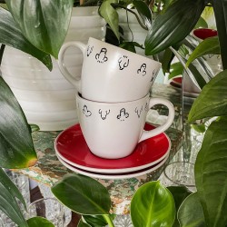 KINKY CUP - DUŻA FILIŻANKA ZE SPODKIEM