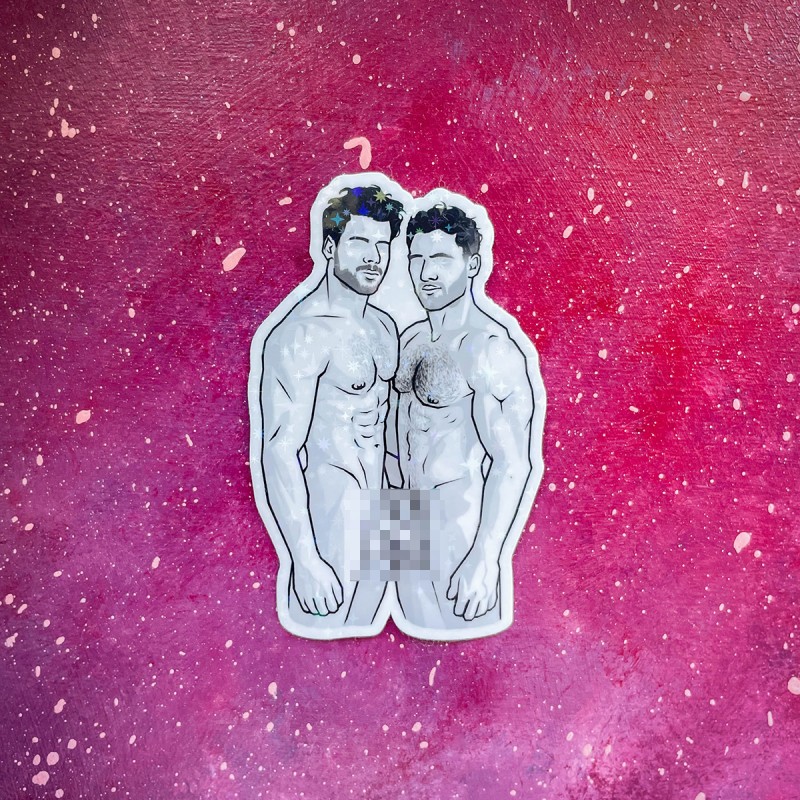 KINKY STICKER - LOVERS - 2 WERSJE DO WYBORU