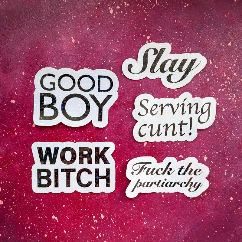 KINKY STICKERS - ZESTAW 5 NAKLEJEK
