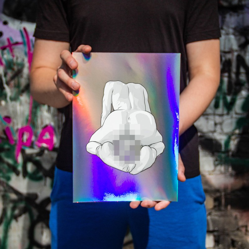 PLAKAT ASS & SOCKS - HOLO